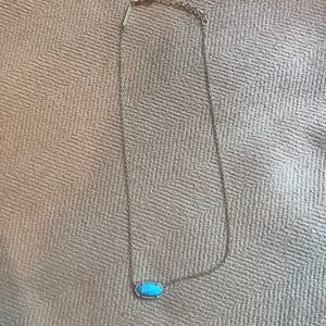 Kendra Scott Turquoise Elisa Gold Tone Necklace